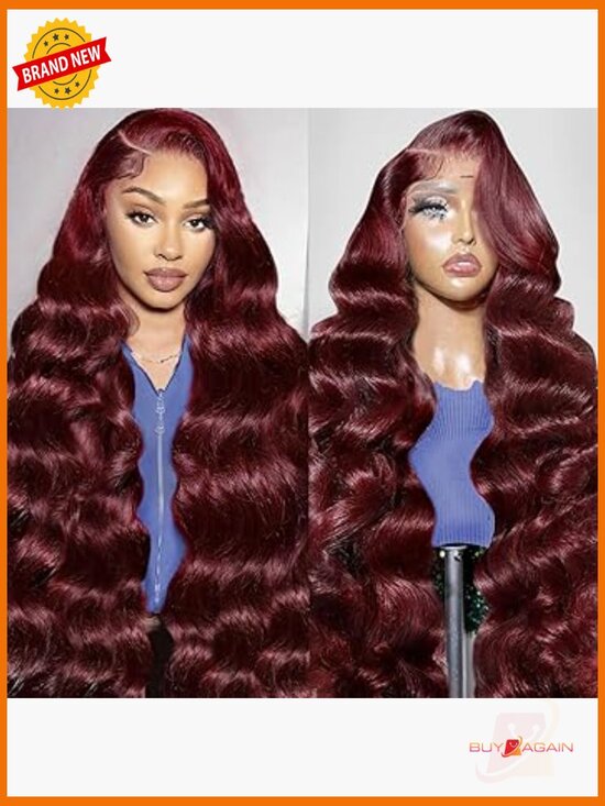13x6 Lace Front Wig Human Hair 200% Density Body Wave Glueless main image 6